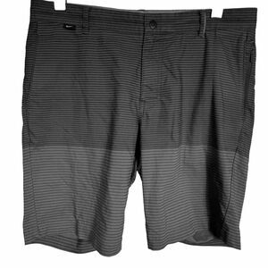 Nike Men's Golf Shorts‎ Charcoal 34 Striped Cotton Stretch Performance Dri Fit